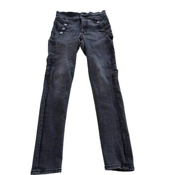 Express Denim - Express Womens Super High Rise Jegging Charcoal Zip Size 4R